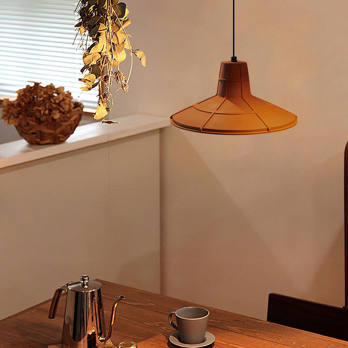 Pendant Light | Terracotta Cement & Metal | E26/E27 Compatible