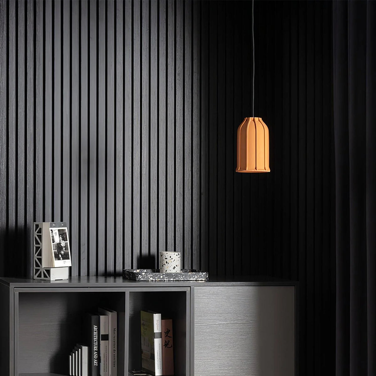 Pendant Light | Terracotta Cement & Metal | E26/E27 Compatible
