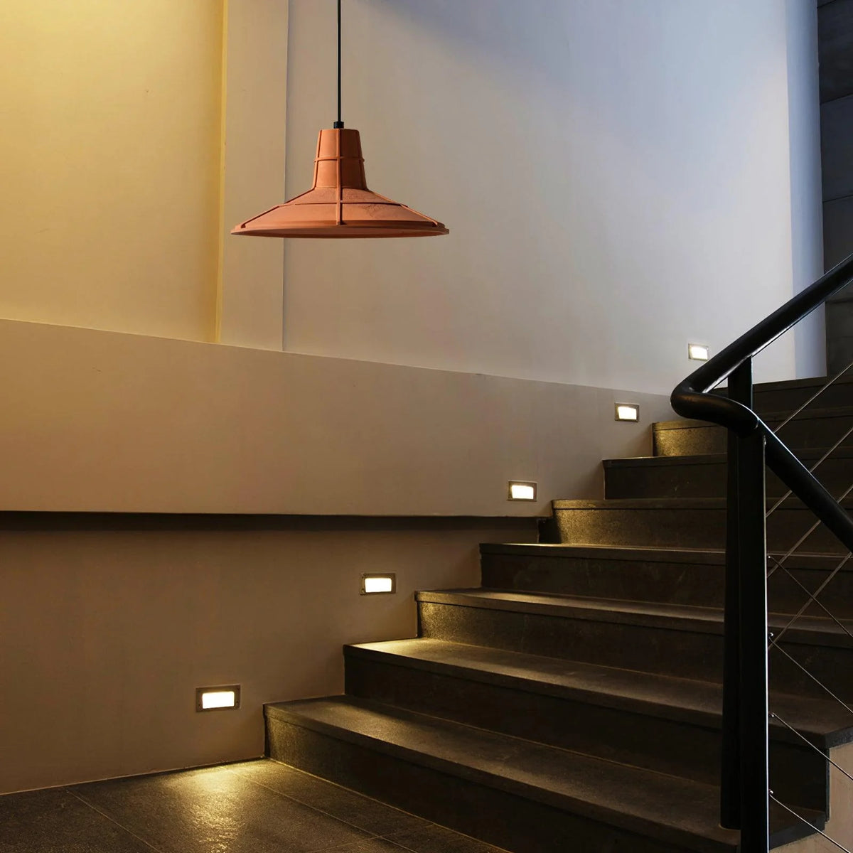 Pendant Light | Terracotta Cement & Metal | E26/E27 Compatible
