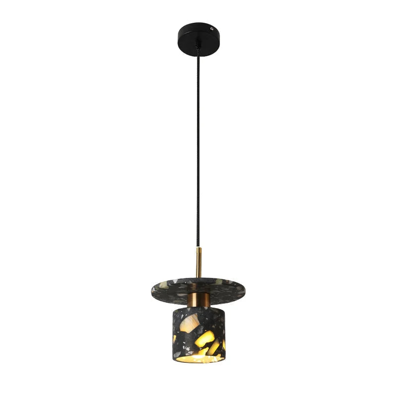 Pendant Light | Terrazzo Shade & Metal Body | 150 cm Cable
