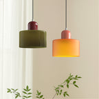 Pendant Light | Two-Tier Glass Shade & Warm Diffused Light