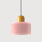 Pendant Light | Two-Tier Glass Shade & Warm Diffused Light