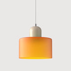 Pendant Light | Two-Tier Glass Shade & Warm Diffused Light