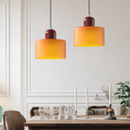 Pendant Light | Two-Tier Glass Shade & Warm Diffused Light