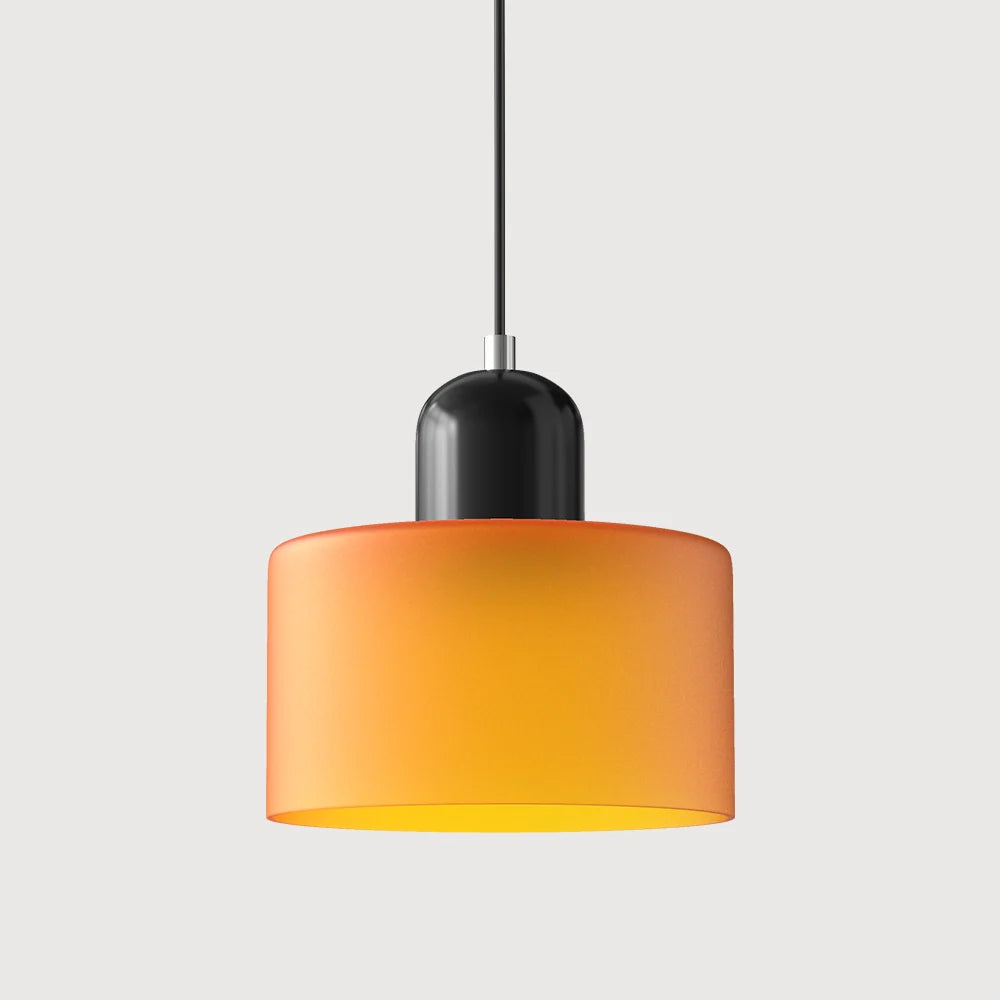 Pendant Light | Two-Tier Glass Shade & Warm Diffused Light