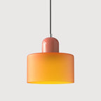 Pendant Light | Two-Tier Glass Shade & Warm Diffused Light