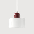 Pendant Light | Two-Tier Glass Shade & Warm Diffused Light