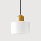 Pendant Light | Two-Tier Glass Shade & Warm Diffused Light