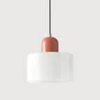 Pendant Light | Two-Tier Glass Shade & Warm Diffused Light