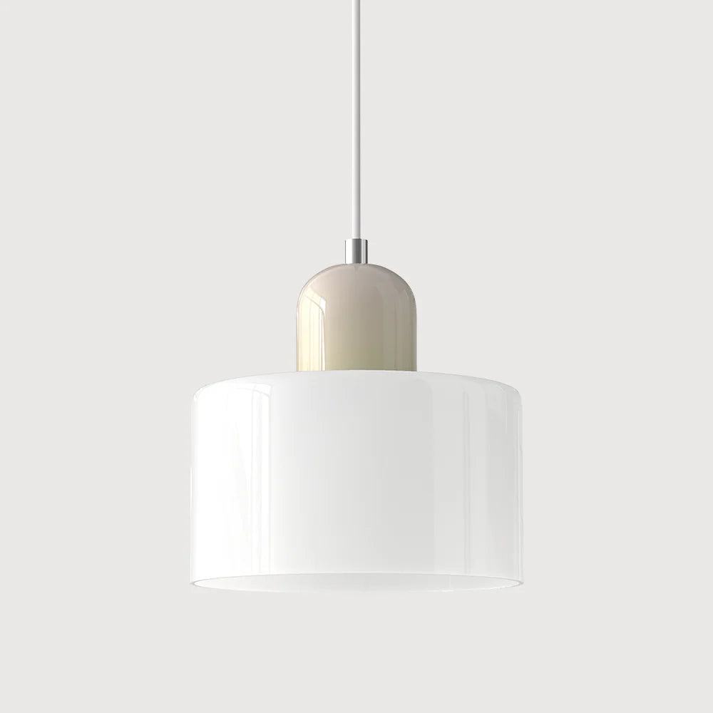 Pendant Light | Two-Tier Glass Shade & Warm Diffused Light