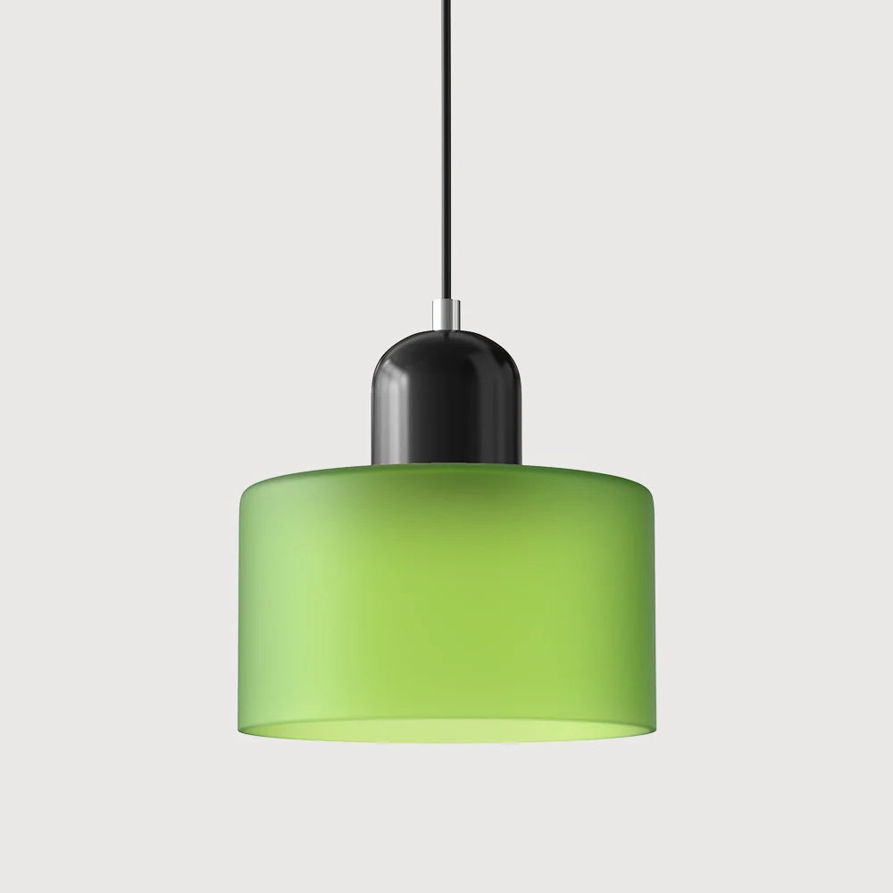 Pendant Light | Two-Tier Glass Shade & Warm Diffused Light