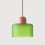 Pendant Light | Two-Tier Glass Shade & Warm Diffused Light