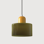 Pendant Light | Two-Tier Glass Shade & Warm Diffused Light