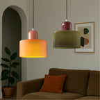 Pendant Light | Two-Tier Glass Shade & Warm Diffused Light