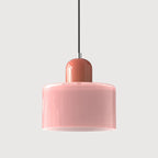 Pendant Light | Two-Tier Glass Shade & Warm Diffused Light