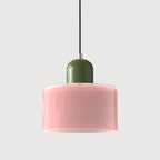 Pendant Light | Two-Tier Glass Shade & Warm Diffused Light