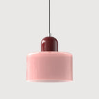 Pendant Light | Two-Tier Glass Shade & Warm Diffused Light
