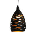 Pendant Light | Vintage Black Metal & Adjustable Height