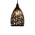 Pendant Light | Vintage Black Metal & Adjustable Height