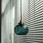 Pendant Light | Vintage Copper & Glass Shade | E26 Socket