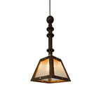 Pendant Light | Walnut & Ash Wood Glass Shade | 20 cm Diameter