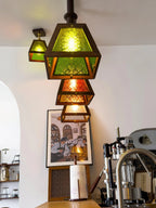 Pendant Light | Walnut & Ash Wood Glass Shade | 20 cm Diameter