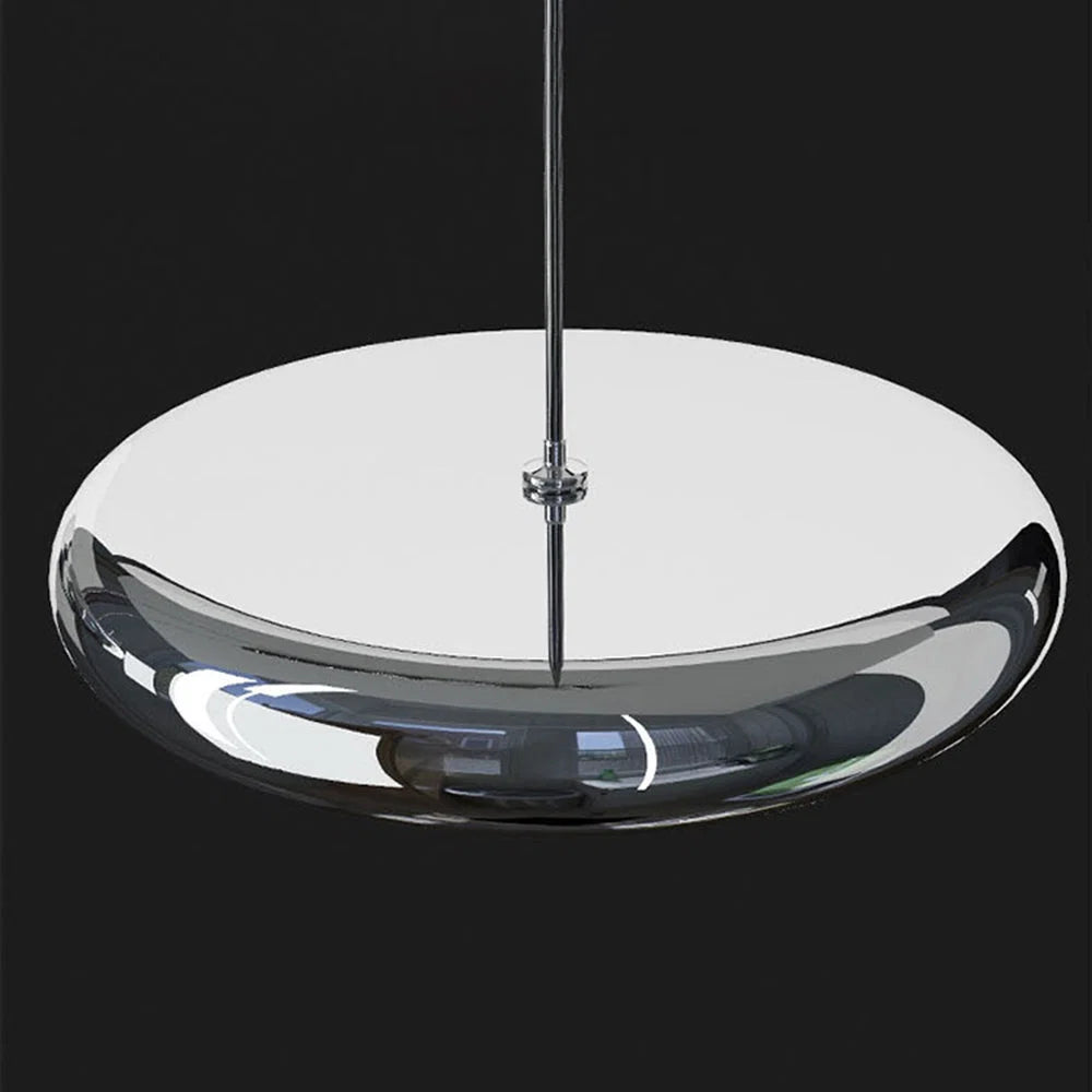 Pendant Light | Circular Acrylic Shades on Linear Bar | 3-Color LED