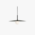Pendant Light | Dish-Shaped Glass Shade | Black, White or Grey