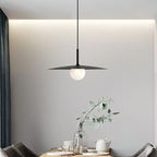 Pendant Light | Dish-Shaped Glass Shade | Black, White or Grey