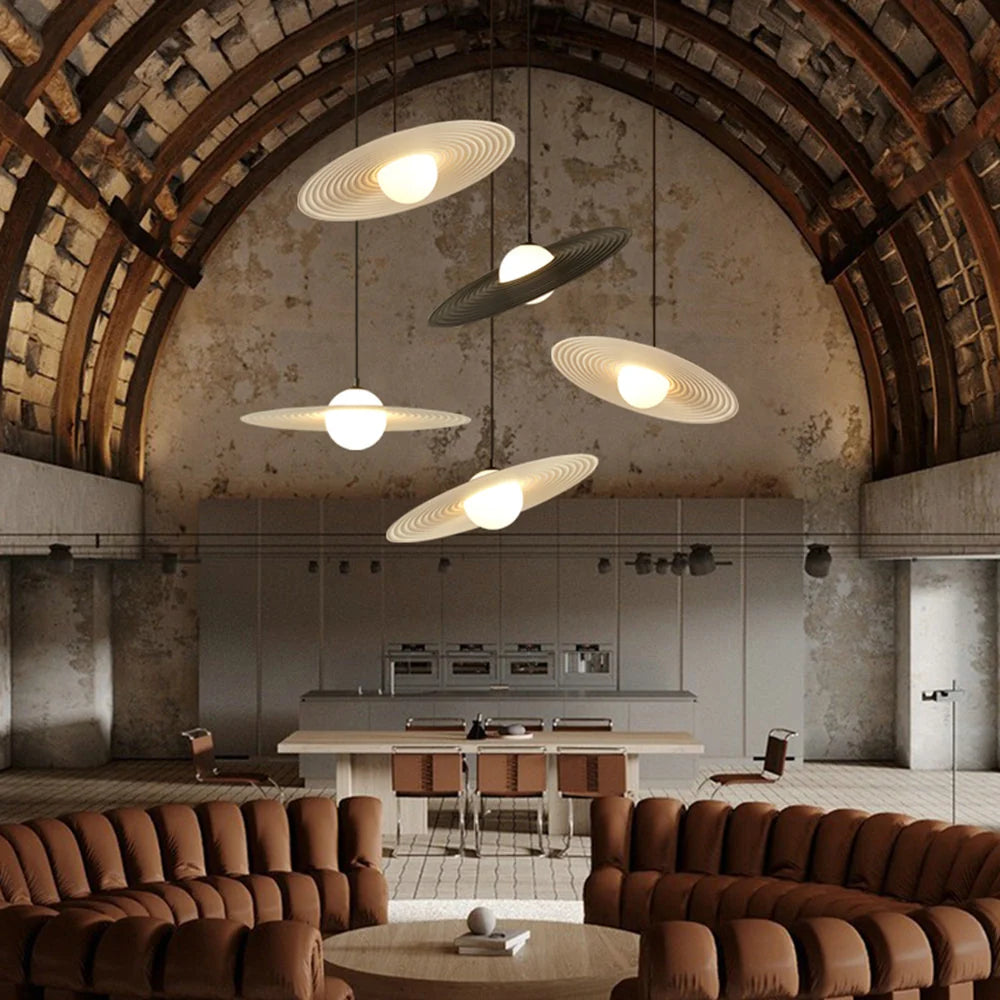 Pendant Light | Star Ring Acrylic Shade | Two-Color G9 LED Included