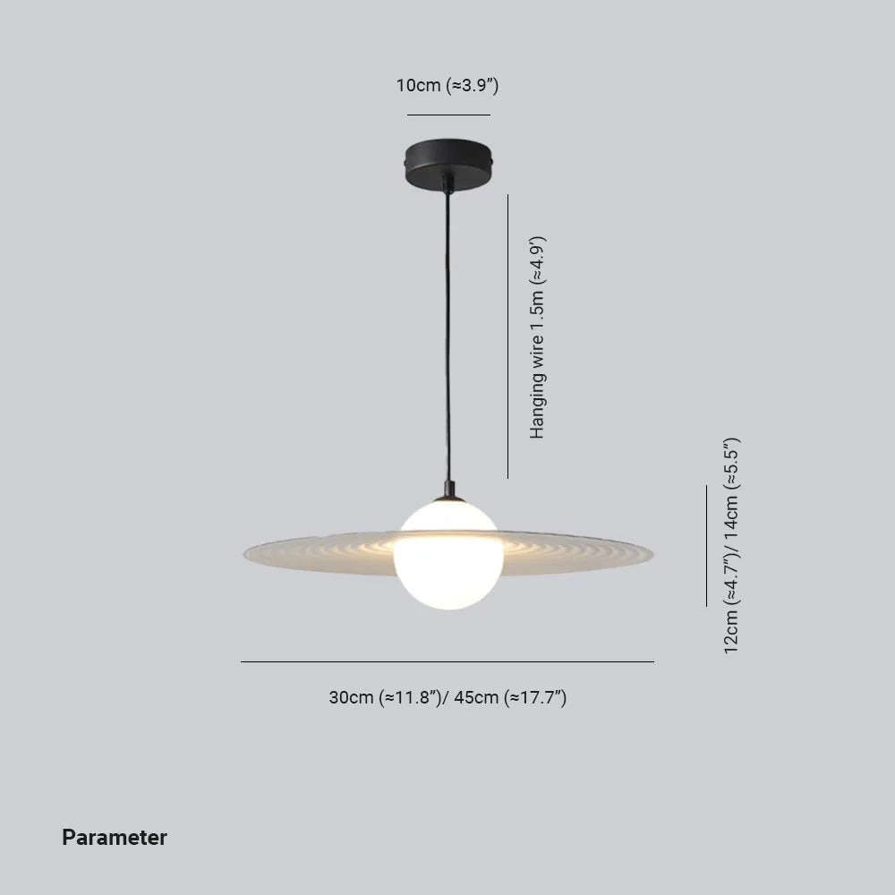 Pendant Light | Star Ring Acrylic Shade | Two-Color G9 LED Included