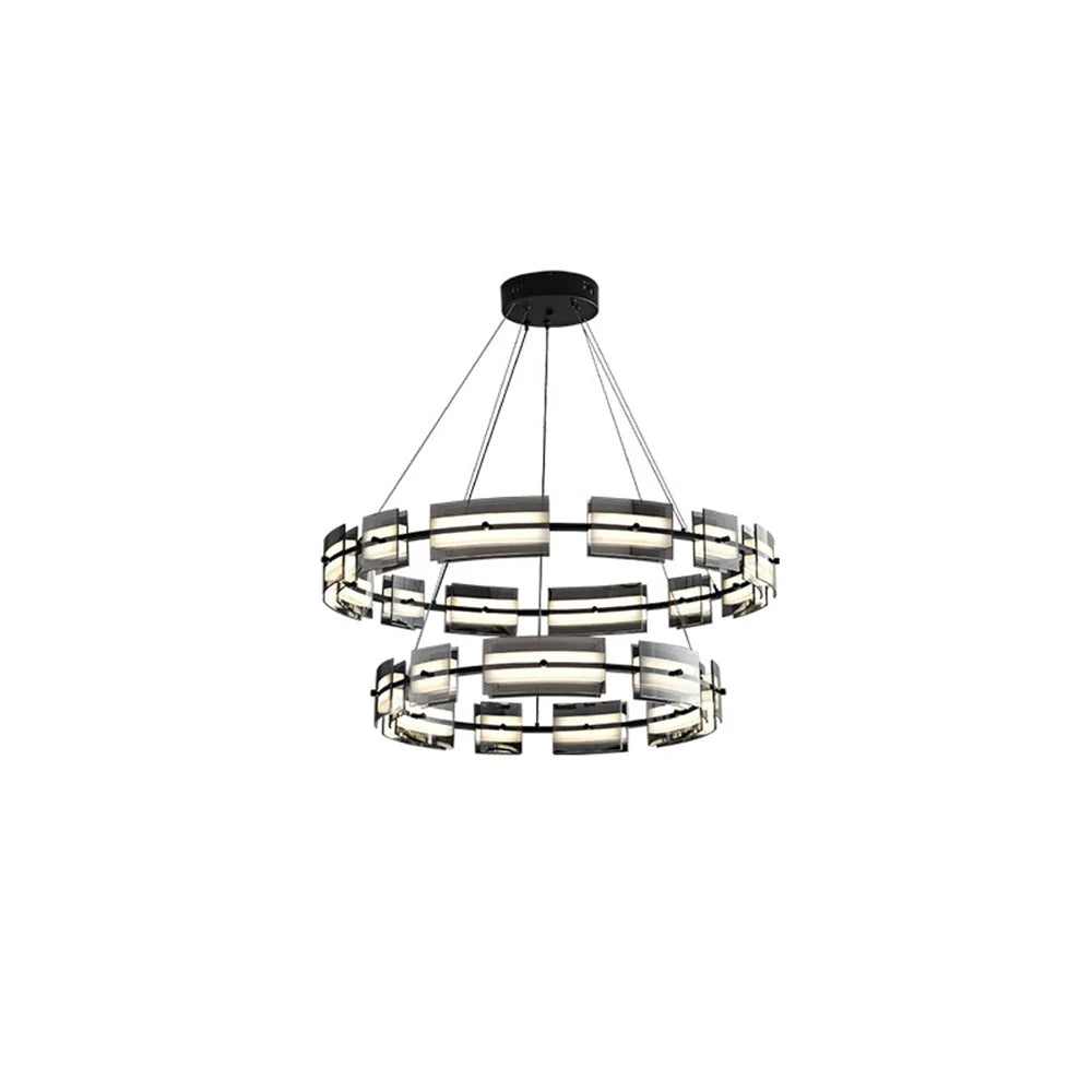 Pendant Light | Minimalist Copper Ring & Glass Shade | Dimmable LED