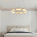 Pendant Light | Minimalist Copper Ring & Glass Shade | Dimmable LED