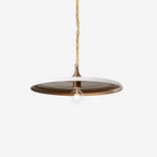 Pendant Light | Vintage Dome Metal Shade | Adjustable Chain