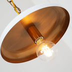 Pendant Light | Vintage Dome Metal Shade | Adjustable Chain