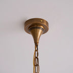 Pendant Light | Vintage Dome Metal Shade | Adjustable Chain