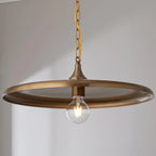 Pendant Light | Vintage Dome Metal Shade | Adjustable Chain