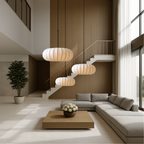 Pendant Light | Handmade Silk Shade | Adjustable Height