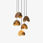 Pendant Light | Wood & Metal Integrated LED | Adjustable Suspension