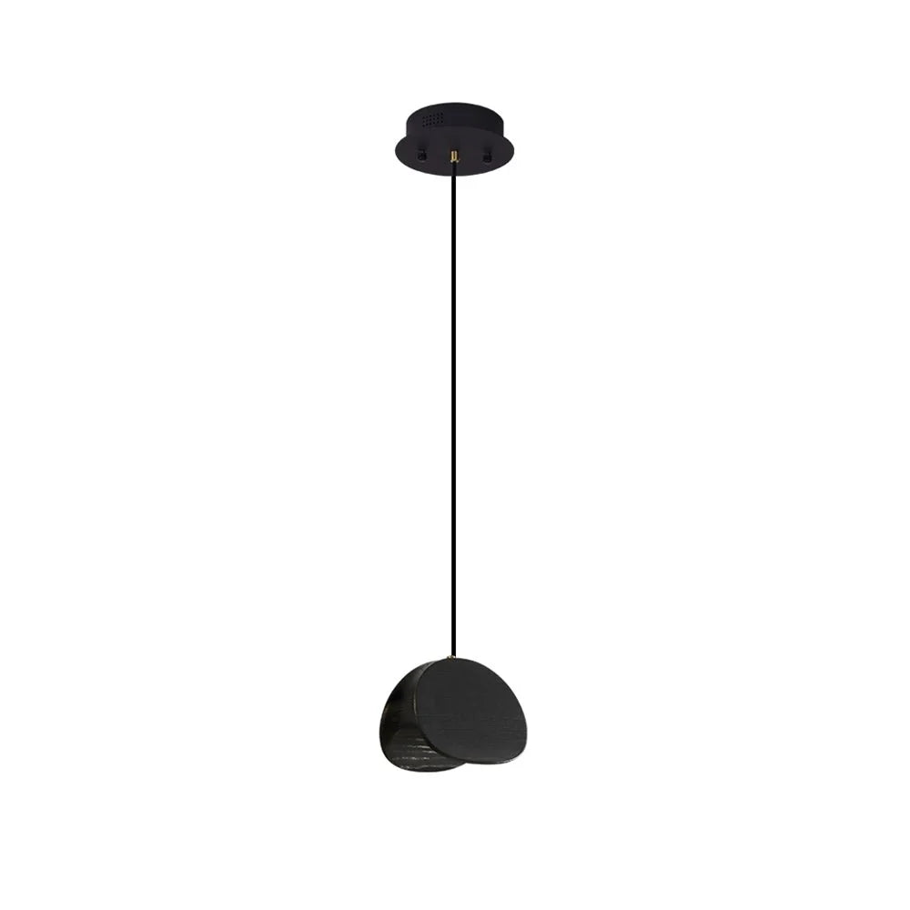 Pendant Light | Wood & Metal Integrated LED | Adjustable Suspension
