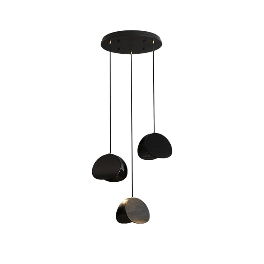 Pendant Light | Wood & Metal Integrated LED | Adjustable Suspension