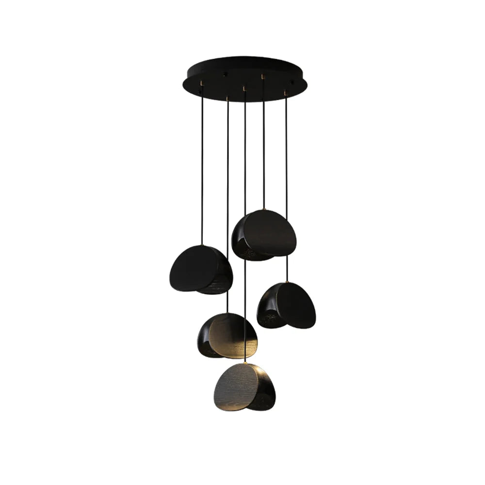 Pendant Light | Wood & Metal Integrated LED | Adjustable Suspension