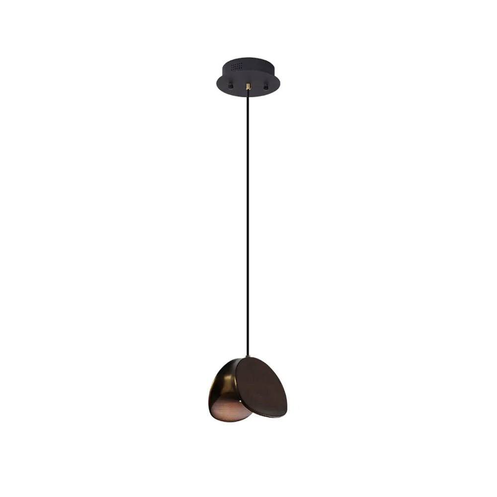 Pendant Light | Wood & Metal Integrated LED | Adjustable Suspension
