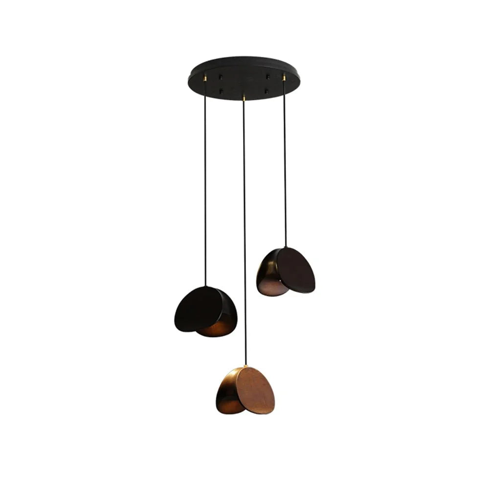 Pendant Light | Wood & Metal Integrated LED | Adjustable Suspension