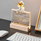 Periodic Table Display | Illuminated Acrylic & Wooden Base | 83 Real Elements