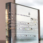Periodic Table Display | Illuminated Acrylic & Wooden Base | 83 Real Elements