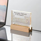 Periodic Table Display | Illuminated Acrylic & Wooden Base | 83 Real Elements