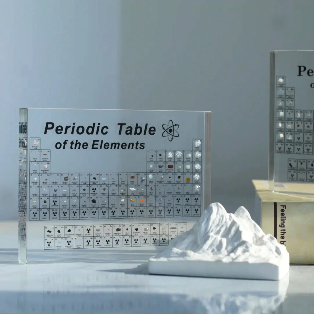 Periodic Table Display | Laser-Engraved Acrylic & 83 Real Elements | Three Sizes