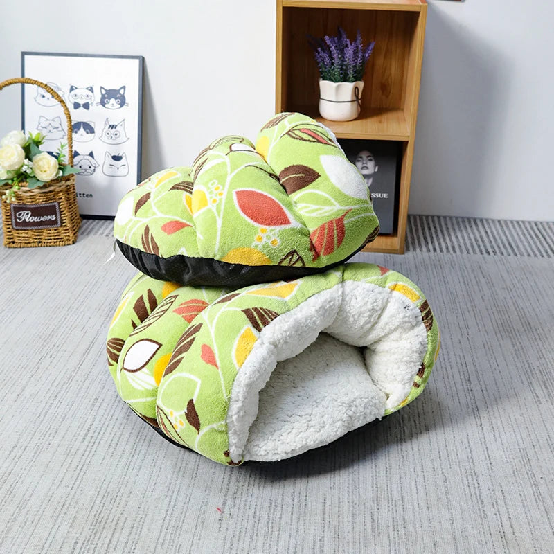 Pet Bed | Cuddly Fleece Donut & Machine Washable | 43×43×25 cm