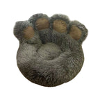 Pet Bed | Paw-Shaped Plush & Removable Washable Cover